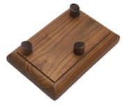Wood Grain Football Display Stand