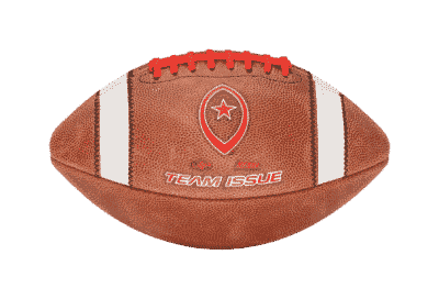 edited Horizontal image of Team Issue football with red laces