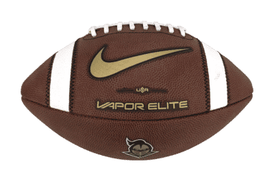 UCF Knights, Nike, and Vapor Elite logo on football