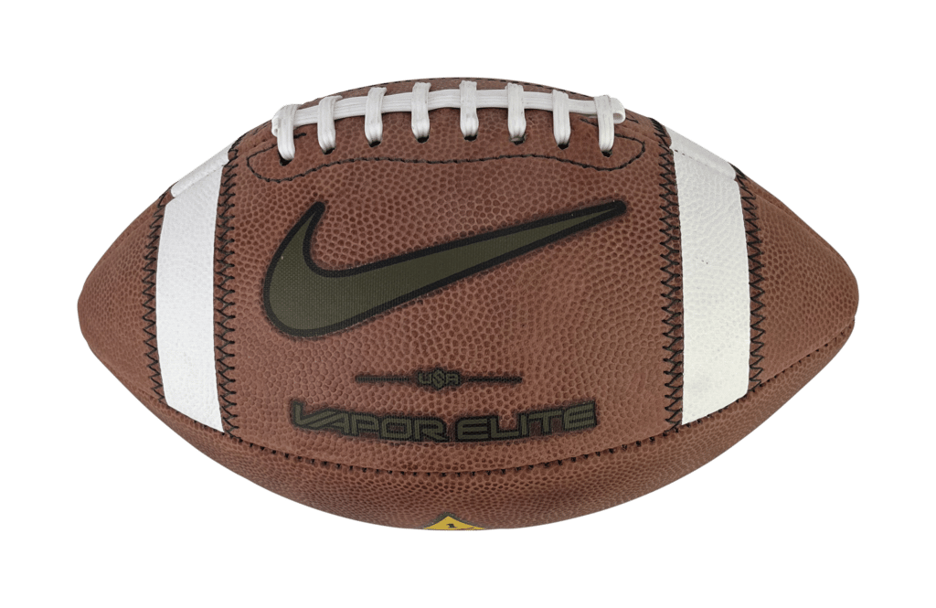 Nike and Vapor Elite logos on football for Army 'Old Ironsides'