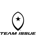 Logo showing a map pin outline with a star inside, and the text 'TEAM ISSUE' in bold italic beneath.
